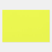 プレーン明無地のるい甘いレモン黄色 ラッピングペーパーシート (正面3)