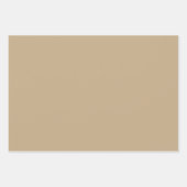 プレーン柑橘系クロワッサンブラウンシェード3トーン ラッピングペーパーシート (正面3)