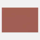 プレーン栗Rubyアップルマルーンシェード3トーン ラッピングペーパーシート (正面)