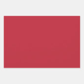 プレーン深紅色49ersレガシレッドシェード3トーン ラッピングペーパーシート (正面3)