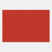 プレーン深紅色49ersレガシレッドシェード3トーン ラッピングペーパーシート (正面)