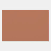 プレーン火星メープルシュガーブラウンシェード3トーン ラッピングペーパーシート (正面3)