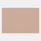 プレーン火星メープルシュガーブラウンシェード3トーン ラッピングペーパーシート (正面)