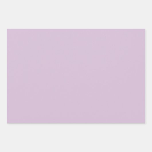 プレーン無地のティスル石板パープルシェード3トーン ラッピングペーパーシート (正面2)