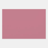 プレーン無地のパステルダスティバラ ラッピングペーパーシート (正面3)