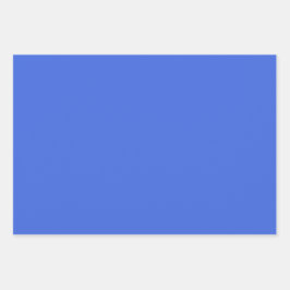 プレーン王室のスターパラティナートブルーシェード3トーン ラッピングペーパーシート