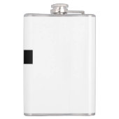 プレーン白黒プロフェッショナルミニマリスト名 フラスク (裏面)