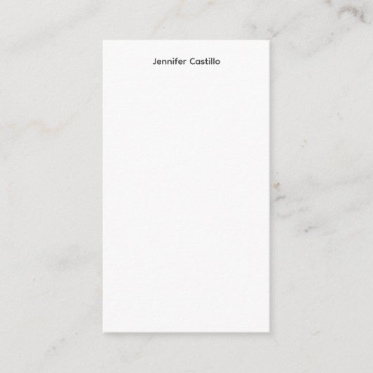 プレーン白黒ミニマルモダンリスト エンクロージャーカード (正面)