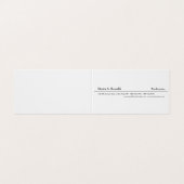 プレーン白黒ミニマルモダンリスト 名刺 (外部フラット)