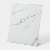 プレーン空白のシンプルモダン大理石テーブル 台座サイン (正面)
