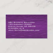 プレーン紫モダンプロフェッショナル名刺 名刺 (裏面)