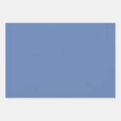 プレーン緑内障Azure Faith Blue Shades 3トーン ラッピングペーパーシート (正面)