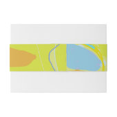 プレーン花びら&カラー汚れデザイン招待 招待状ベリーバンド (裏面例)