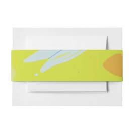 プレーン花びら&カラー汚れデザイン招待 招待状ベリーバンド