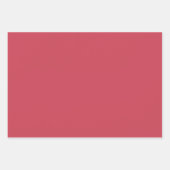 プレーン茶色がかったレンガの赤いマルーンシェード3トーン ラッピングペーパーシート (正面3)