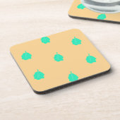 プレーン葉セットデザイン懸命プラスチックコースター コースター (左側)