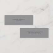 プレーン薄型プロフェッショナルグレーミニ名刺 スキニー名刺 (正面/裏面)