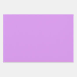 プレーン薄紫オーキッド石板パープルシェード3トーン ラッピングペーパーシート