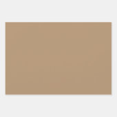 プレーン蜂蜜アイスコーヒーブラウンシェード3トーン ラッピングペーパーシート (正面3)