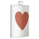 プレーン赤いハート フラスク (右)