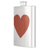 プレーン赤いハート フラスク (左)