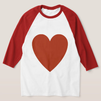 プレーン赤いハート Tシャツ