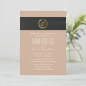 プレーン金ゴールドジャスティススケール法科卒業 招待状 (スタンド正面)