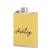 プレーン金ゴールドスクリプパーソナライズされたト フラスク (左)