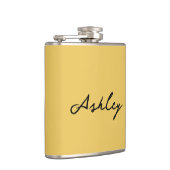 プレーン金ゴールドスクリプパーソナライズされたト フラスク (右)