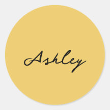 プレーン金ゴールドスクリプパーソナライズされたト