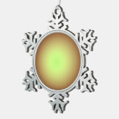 プレーン金ゴールドデザイン>クリスマスオーナメント スノーフレークピューターオーナメント (右)