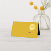 プレーン金ゴールド書バルーン座席表 プレイスカード (裏面)