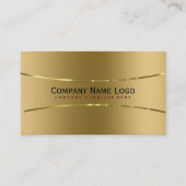 プレーン金属フェイク金ゴールドステンレス鋼の外観 名刺 (正面)