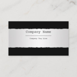 プレーン金属銀デザインステンレス鋼の外観 名刺