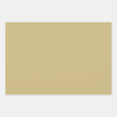 プレーン鈍い砂漠モスブラウンシェード3トーン ラッピングペーパーシート (正面2)