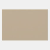 プレーン鈍い砂漠モスブラウンシェード3トーン ラッピングペーパーシート (正面)