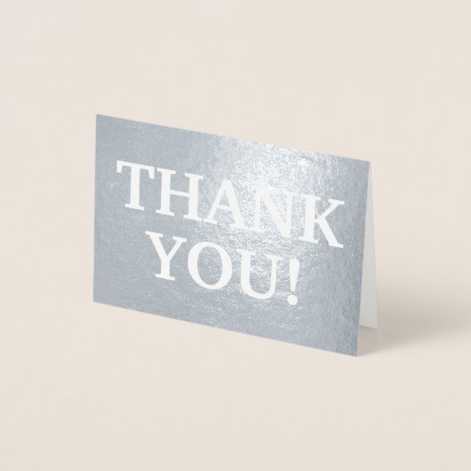 プレーン銀箔「ありがとう!」 カード (正面)