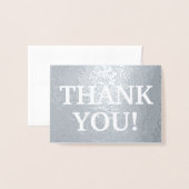 プレーン銀箔「ありがとう!」 カード (封筒付き正面)