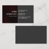 プレーン魅力的ブラウニー赤魅力的な名刺 名刺 (正面/裏面)