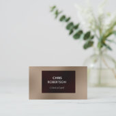 プレーン魅力的ブラウニー赤魅力的な名刺 名刺 (スタンド正面)