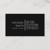 プレーン黒エレガントグモダンレイ 名刺 (裏面)
