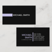 プレーン黒エレガント石モダンけん 名刺 (正面/裏面)