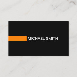 プレーン黒オエレガントレモダンンジ 名刺