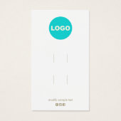 プレーン2追加ロゴのヘアクリップアクセサリディスプレイ (正面)