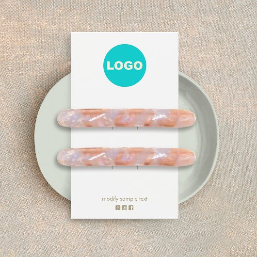 プレーン2追加ロゴのヘアクリップアクセサリディスプレイ