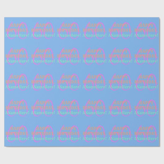 プレーン60誕生日包装紙 ラッピングペーパー (フラット)