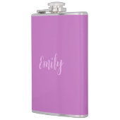 プレーン・オーキッド&薄紫ミニマモダンリスト フラスク (左)