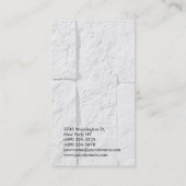 プレーン・グレーの壁コンモダンサルタントビジネス・カード 名刺 (裏面)