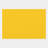 プレーン サニー バースト ゴールド カラー シェード トーン 3 ラッピングペーパーシート (正面2)