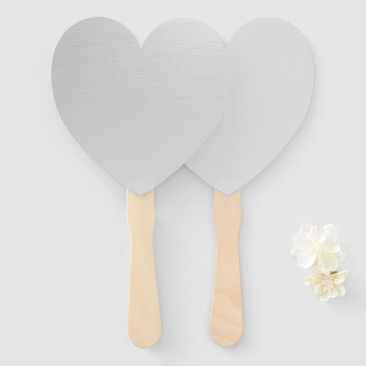 プレーン・シルバー ハンドファン (正面&裏面)